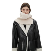 Dames Eigentijdse Warme Gebreide Col Sjaal met Knopen | Laverne