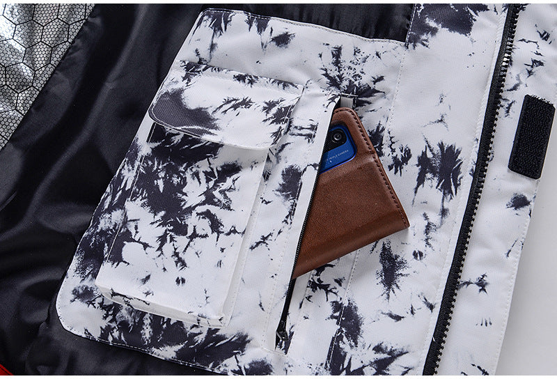 Dames Waterdichte Warme Trendy Ski Overall Set met Print | Vessa