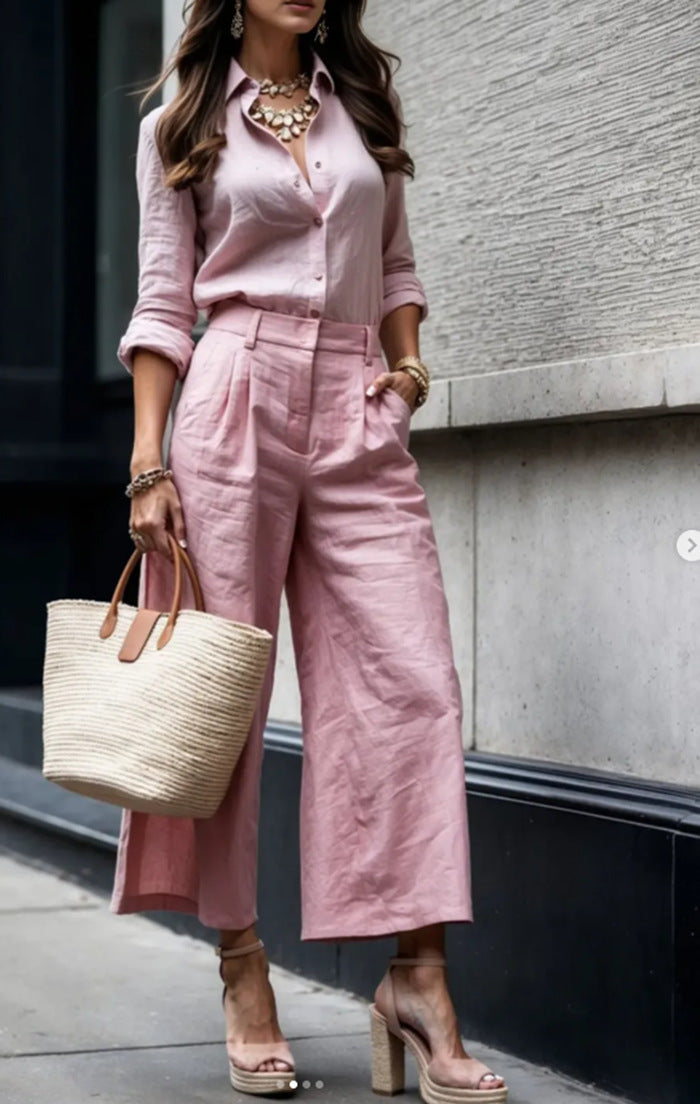 Dames Stijlvolle Elegante 2 Piece Set met Broek en Top | Darlene