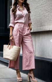 Dames Stijlvolle Elegante 2 Piece Set met Broek en Top | Darlene
