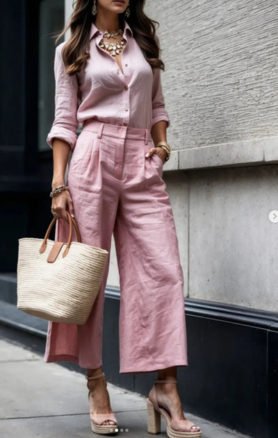 Dames Stijlvolle Elegante 2 Piece Set met Broek en Top | Darlene