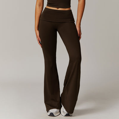 Dames Comfortabele Flared Yoga Sport Broek met Hoge Taille | Aileen