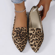 Dames Panterprint Ballerina’s met Puntige Neus - Trendy Loafers | Evaria