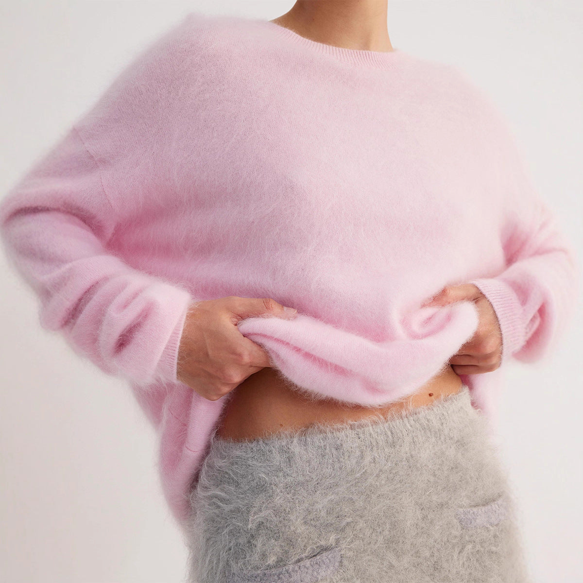 Dames Trendy Zachte Gebreide Trui in Pastel Kleuren | Riloisa