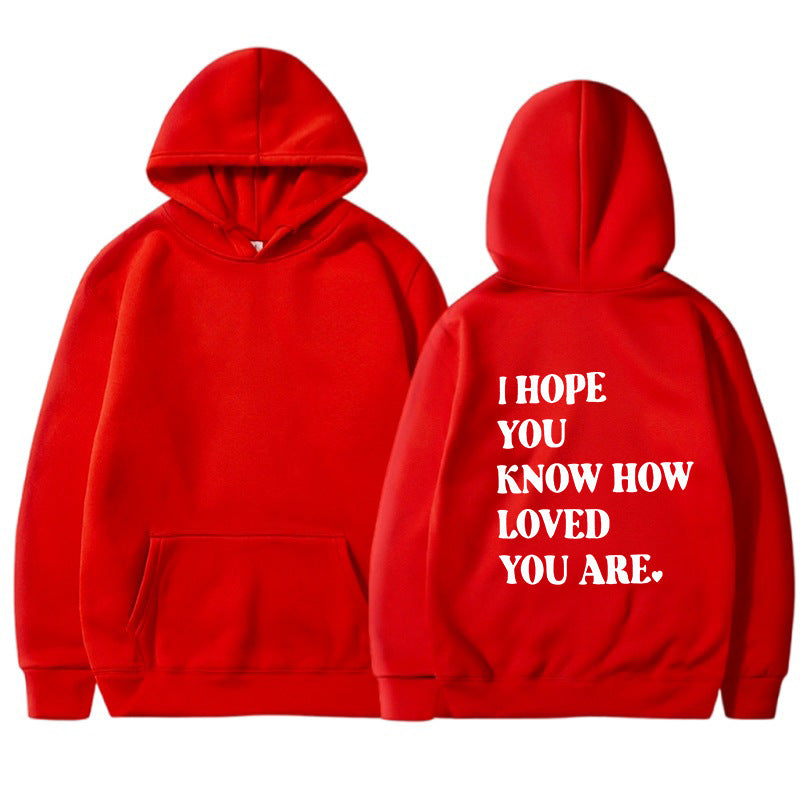 Dames Trendy Hoodie met Self Love Text Print | Soldana