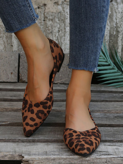 Dames Elegante Trendy Panterprint Flats Ballerina's | Endolisa