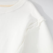 Dames Trendy Unieke Warme Stijlvolle Los Vallende Sweater met Raw Edge Details | Rewaria