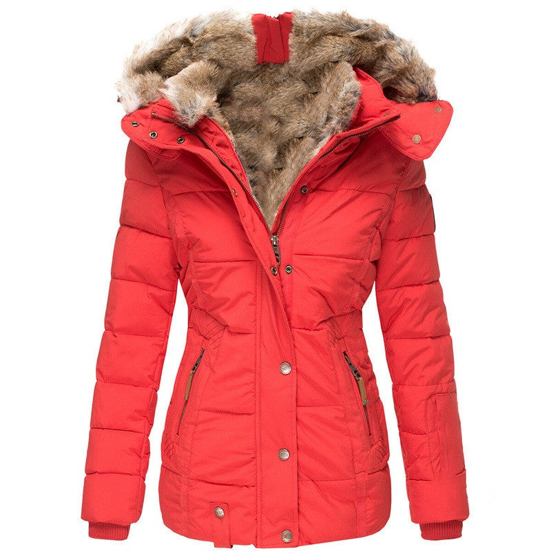 Dames Warme Gewatteerde Puffer Jas met Capuchon | Bay