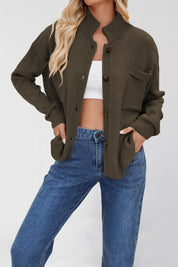 Dames Stijlvolle Zacht Gebreide Vest met Staande Kraag | Renea