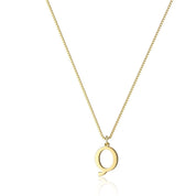 Dames Stijlvolle Trendy Vergulde Gouden Initialen Ketting met Letter | Lanette