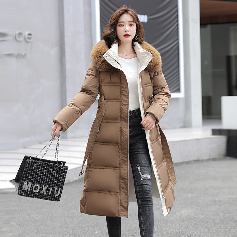 Dames Stijlvolle Lange Puffer Jas | Blosh