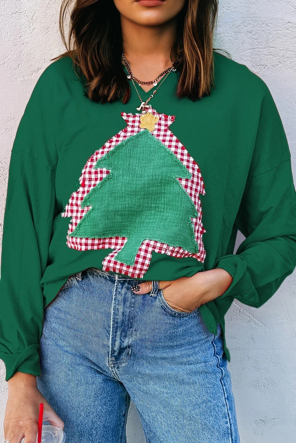 Dames Gekke Kerst Trui met Denneboom Artwork | Seloria