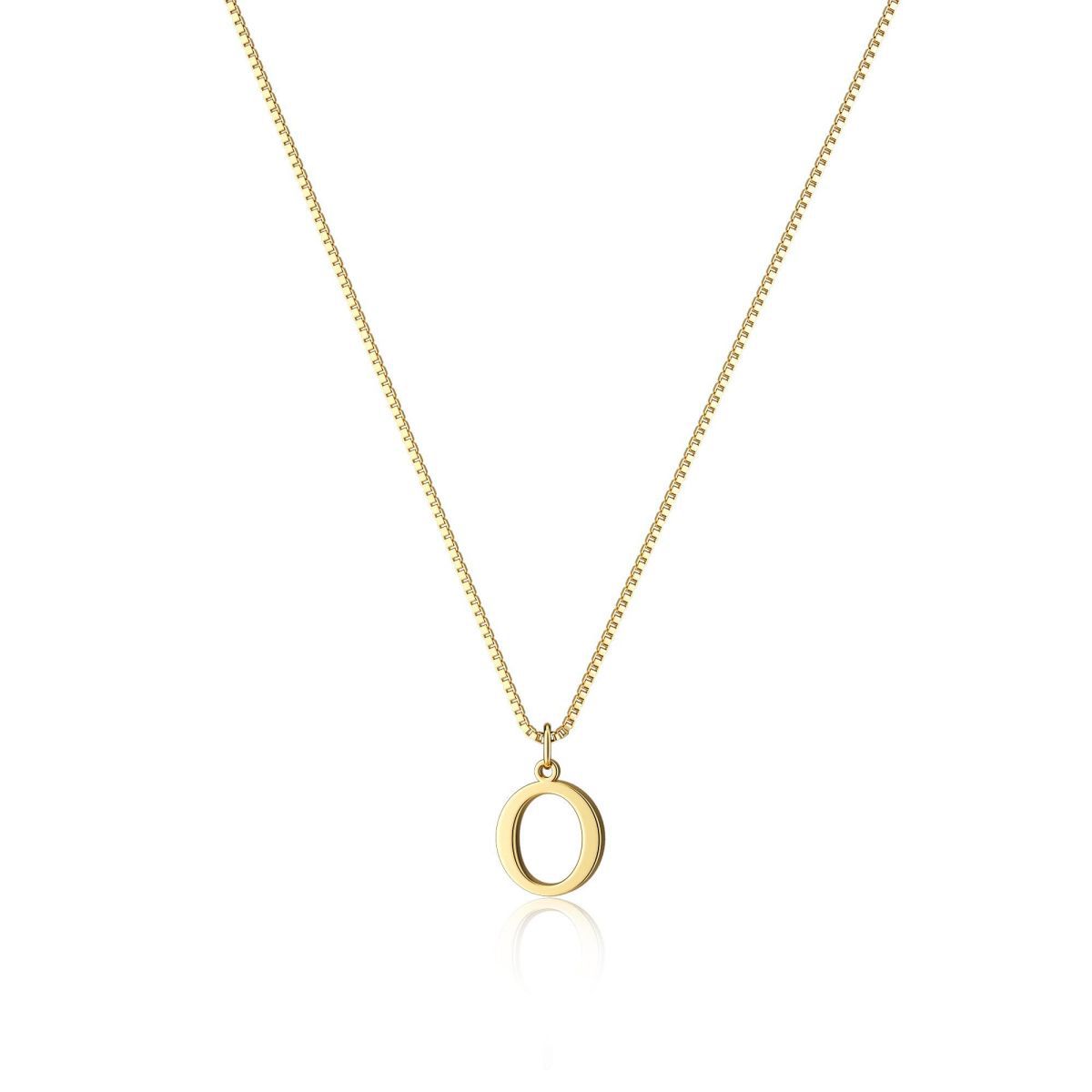 Dames Stijlvolle Trendy Vergulde Gouden Initialen Ketting met Letter | Lanette