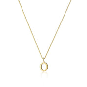 Dames Stijlvolle Trendy Vergulde Gouden Initialen Ketting met Letter | Lanette