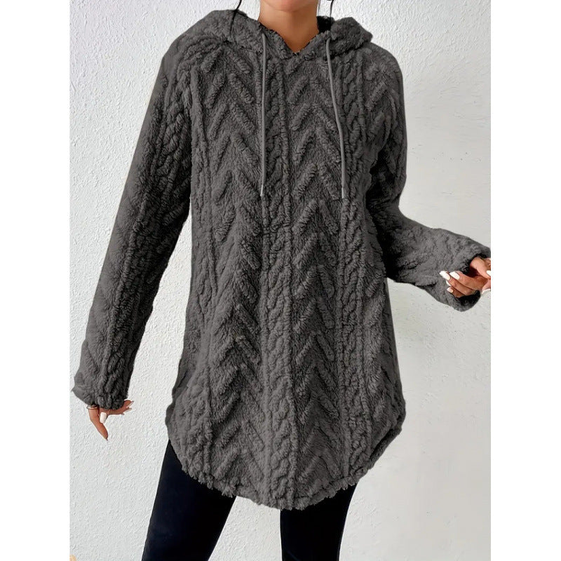 Dames Stijlvolle Trendy Gebreide Hoodie met Structuur | Shola
