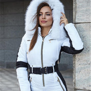 Dames Trendy Winddichte Ski Overall met Waist Accent | Vola
