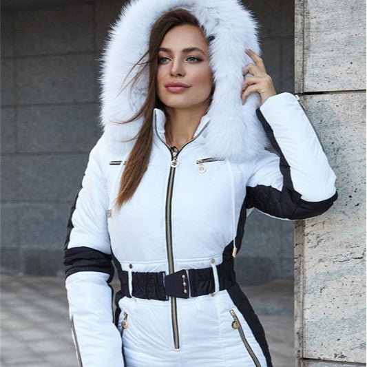Dames Trendy Winddichte Ski Overall met Waist Accent | Vola