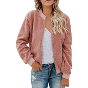 Dames Warme Zachte Teddy Bomber Jas | Baylin