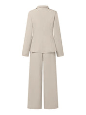 Dames Elegante Tweedelige Set met Broek en Blazer | Damania