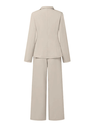 Dames Elegante Tweedelige Set met Broek en Blazer | Damania
