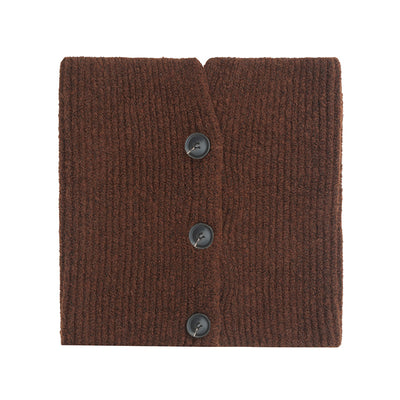 Dames Eigentijdse Warme Gebreide Col Sjaal met Knopen | Laverne