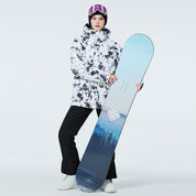 Dames Waterdichte Warme Trendy Ski Overall Set met Print | Vessa
