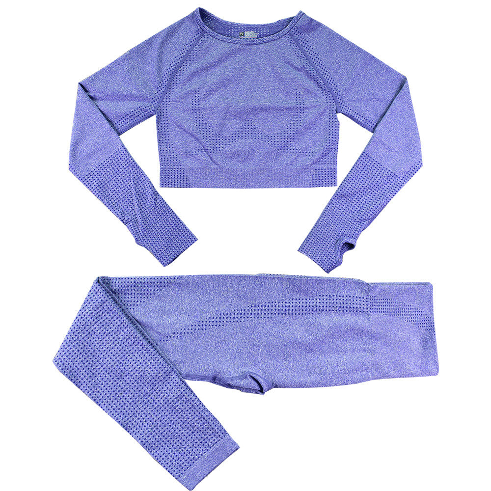 Dames Naadloze Yoga Sportset met Legging en Top | Damaris