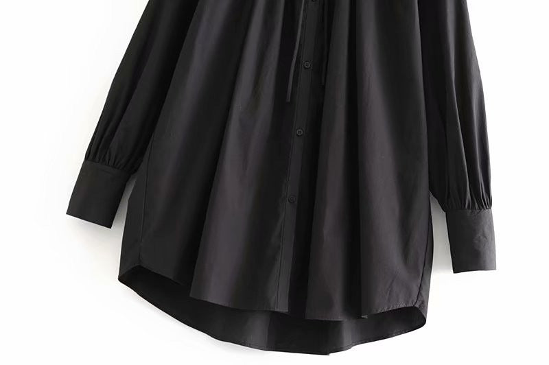 Dames Elegante Stijlvolle Trendy Oversized Blouse met Strikkoord | Helly