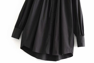 Dames Elegante Stijlvolle Trendy Oversized Blouse met Strikkoord | Helly