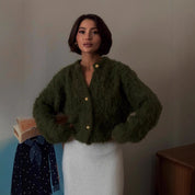 Dames Elegante Zacht Teddy Harig Vest met Knopen | Rinske