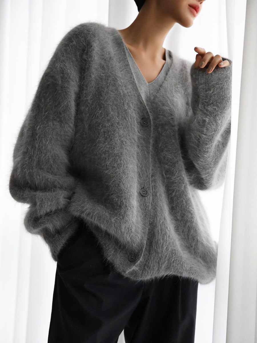 Dames Zacht Gebreid Vest met V-hals | Rilani