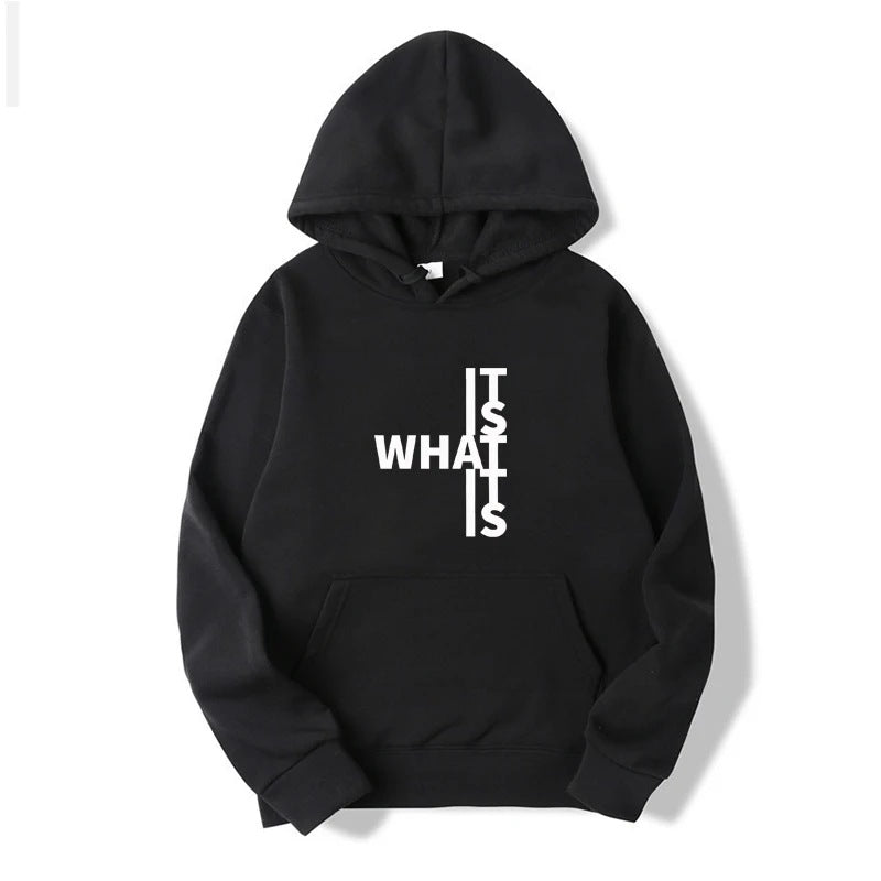 Dames Trendy Warme Hoodie met Statement Text Print | Salonne