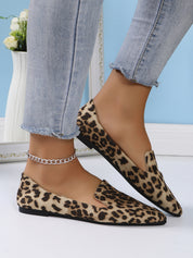 Dames Panterprint Ballerina’s met Puntige Neus - Trendy Loafers | Evaria