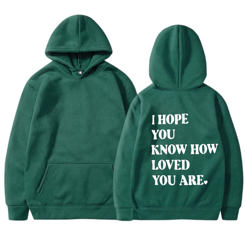 Dames Trendy Hoodie met Self Love Text Print | Soldana