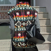 Dames Warme Elegante Fleece Bodywarmer met Aztec Print | Barucha