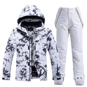 Dames Waterdichte Warme Trendy Ski Overall Set met Print | Vessa