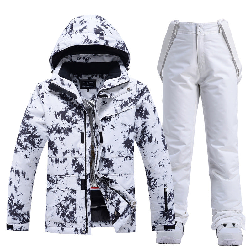 Dames Waterdichte Warme Trendy Ski Overall Set met Print | Vessa