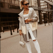 Dames Colorblock Hooded Cardigan Jas | Rita