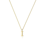 Dames Stijlvolle Trendy Vergulde Gouden Initialen Ketting met Letter | Lanette