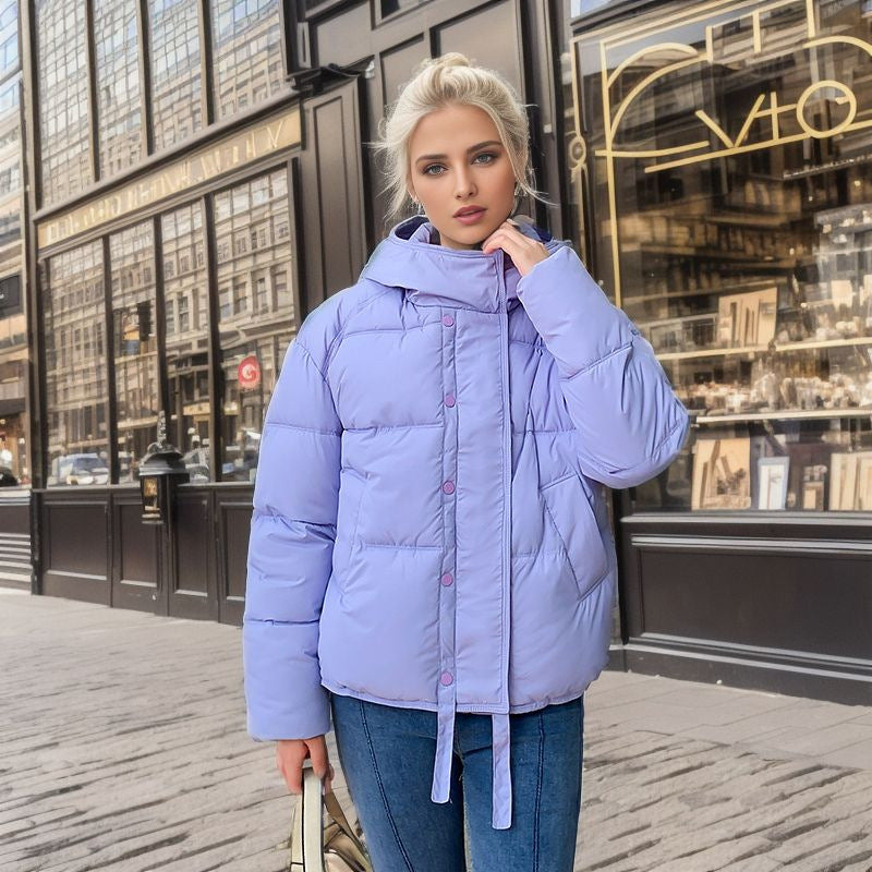 Dames Elegante Trendy Gewatteerde Puffer Jas met Capuchon en Zakken | Belody