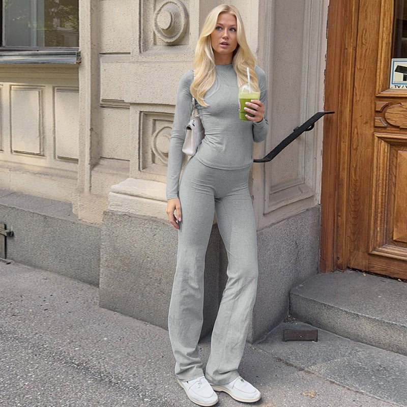 Dames Alledaagse Comfortabele Trendy Lounge Set met Top en Broek | Delaisha