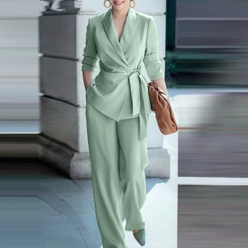 Dames Elegante Tweedelige Set met Broek en Blazer | Damania