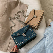 Dames Trendy Kleine Schoudertas met Stud Details | Leni