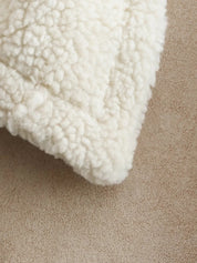 Dames Trendy Zachte Teddy Bodywarmer met Aviator Details | Blanesh