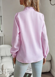 Dames Elegante Fijn Geweven Blouse met Ruches | Helena
