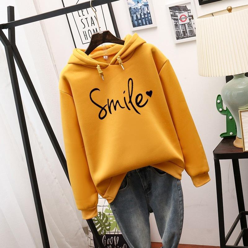 Dames Trendy Hoodie met Vrolijke Smile Print | Sally