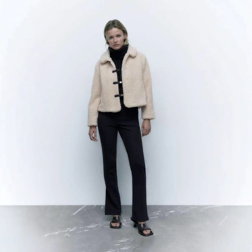 Dames Elegante Trendy Modieuze Korte Teddy Jas | Bilana