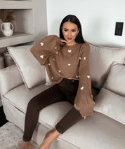 Dames Zachte Stijlvolle Hartjes Trui | Rossy