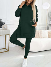 Dames Comfortabele Loungewear Set Hoodie en Legging | Devany