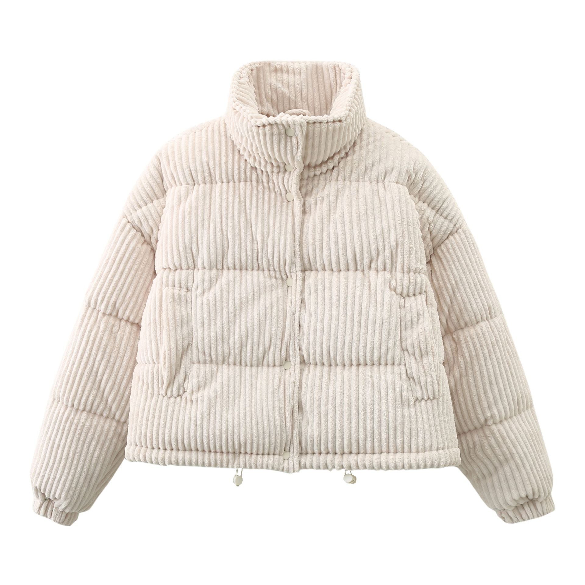 Dames Corduroy Puffer Jas | Belouise